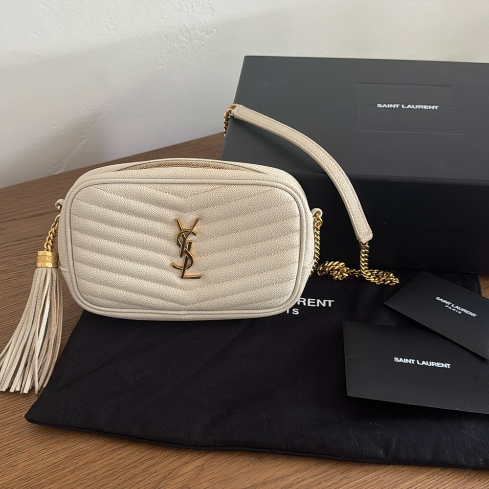 YSL AUTHENTIC MINIBAG MONO CREMA SOFT
